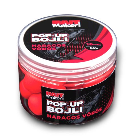 Pop Up Bojli 16 mm Haragos Vörös 50 g